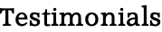 Testimonials